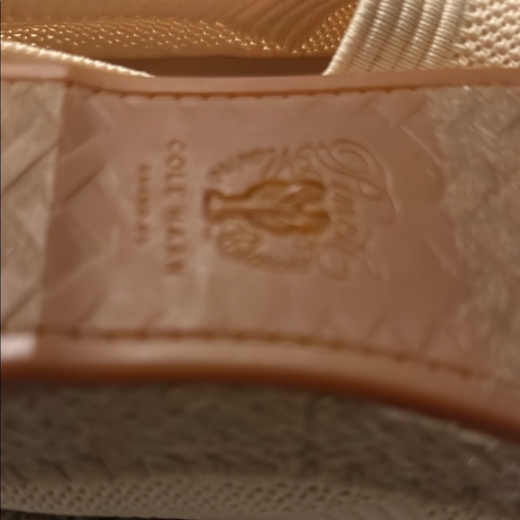 Cole Haan Cream Textured Slip-Ons - Picture 3 of 3